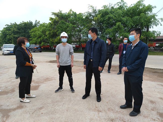 秦义敏（右二）在项目视察领导工作。梁凯 摄(建图）.jpg